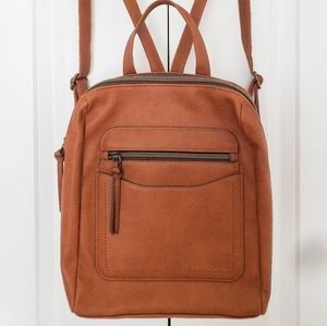 NWT! Cognac Backpack